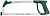 Ножовка по металлу KRAFTOOL "EXPERT", металлическая рукоятка, натяжение 120 кг, 300 мм
