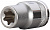 Торцовая головка KRAFTOOL "INDUSTRIE QUALITAT", Cr-V, внешний TORX, хромосатинированная, 1/2", Е 14