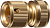 Соединитель GRINDA, латунный, 1/2"