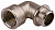 Уголок GENERAL FITTINGS с упором, никелированная латунь, г/ш, 3/4"